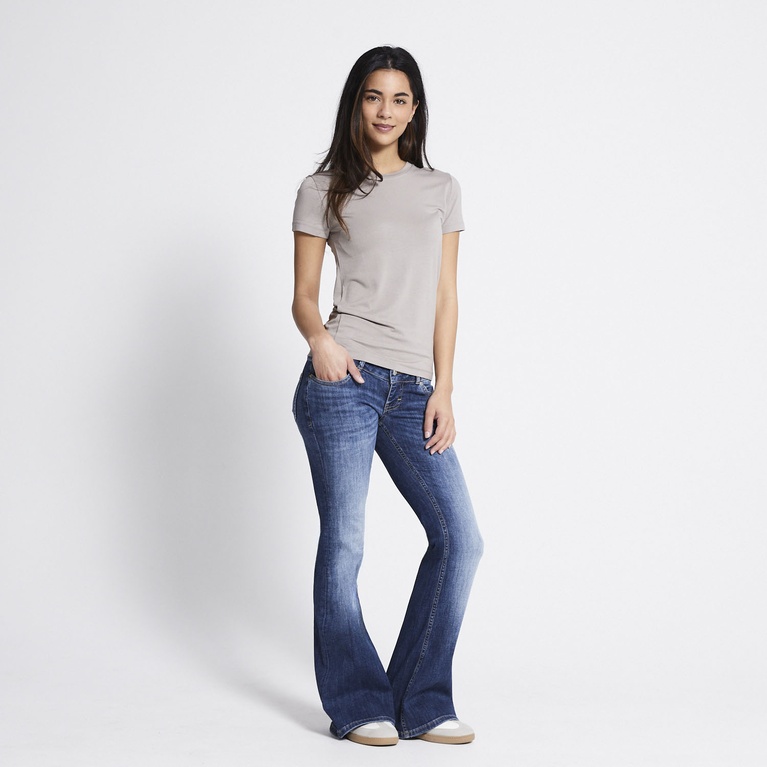 Soft feel tee "Liv" Beige 2